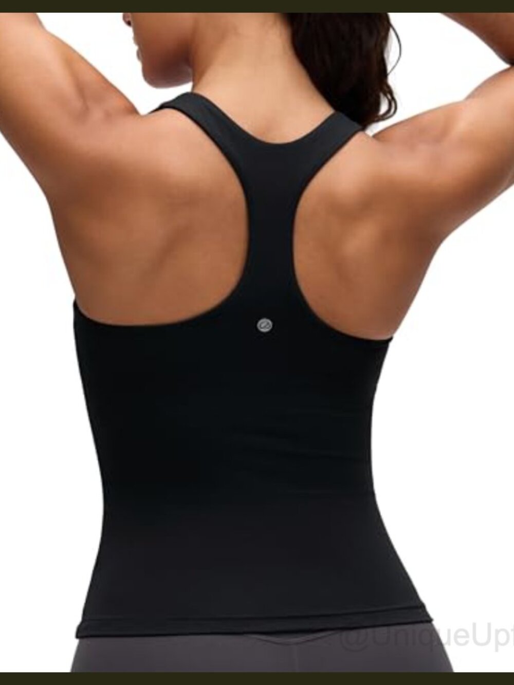 Butterluxe Racerback Padded Crop Tank Top Yoga Athletic Workout